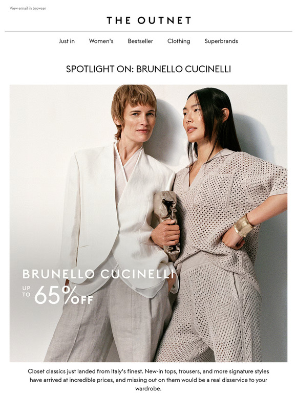 SPOTLIGHT ON: NEW Brunello Cucinelli
