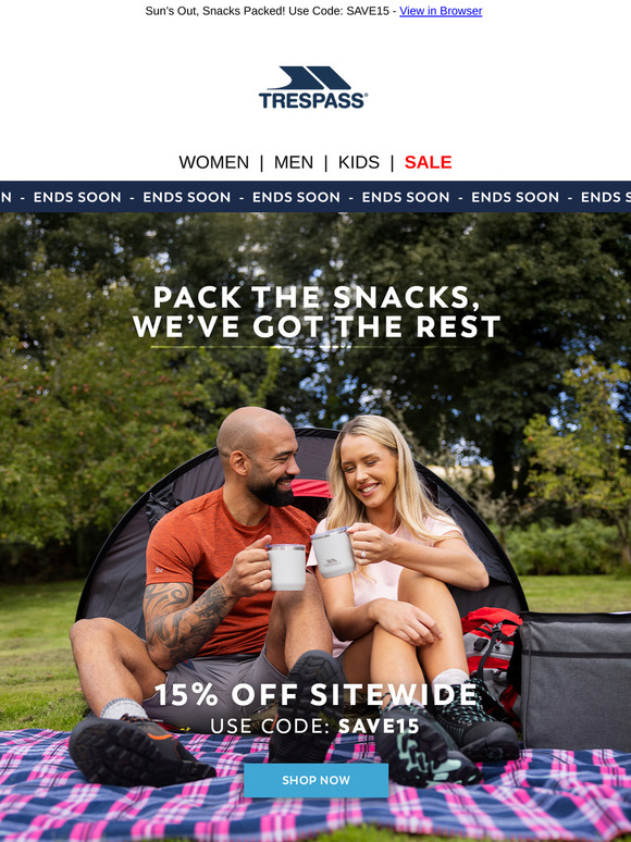 15% Off Picnic Essentials