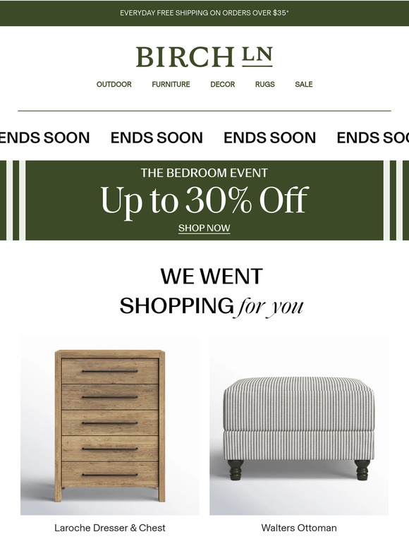 Laroche Dresser & Chest: classic and well made.