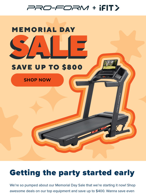 Here’s your head start on our Memorial Day Sale!