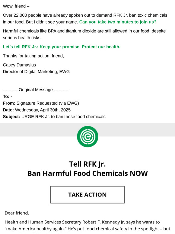 BPA and titanium dioxide in food