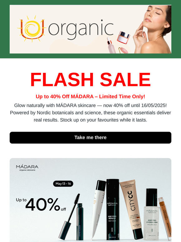 FLASH SALE - Get Madara Products at a Huge Discount