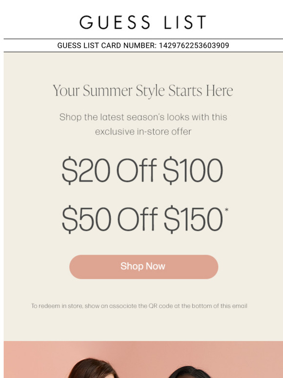 Summer Style: Up to $50 Off