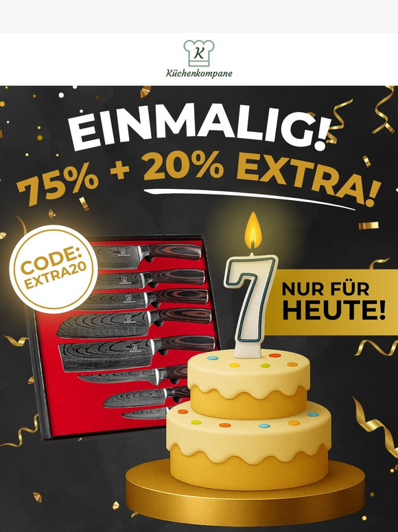 🚨 Nur heute! 75% + 20% extra auf fast ALLES