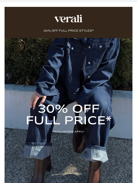 FRENZY: 30% Off Full Price*
