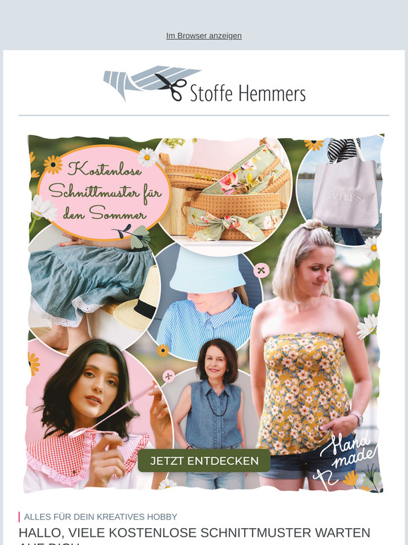 🌷Kostenlose Schnittmuster für sommerliche Nähprojekte!