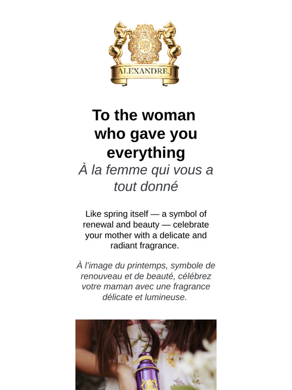 A precious fragrance for Mothers'Day