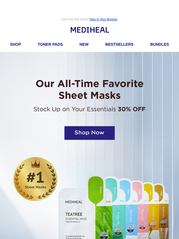 🤩 30% Off All Sheet Masks – Stock Up Now!