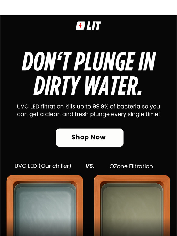 Don't plunge in DIRTY water! 🤢