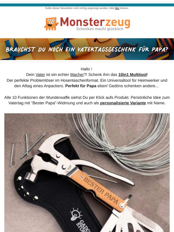 10in1 Multitool als Vatertagsgeschenk!! Papas Alltagswaffe für die Hosentasche!!