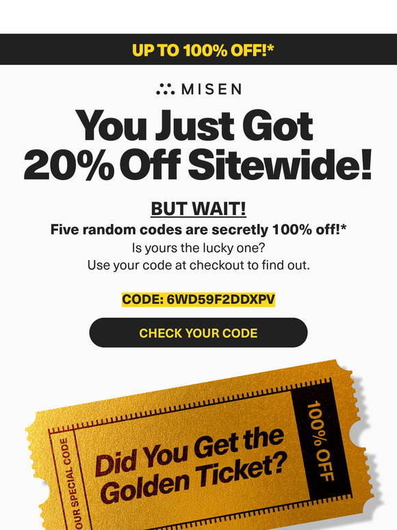 Feeling Lucky? Open For Your Surprise Deal!