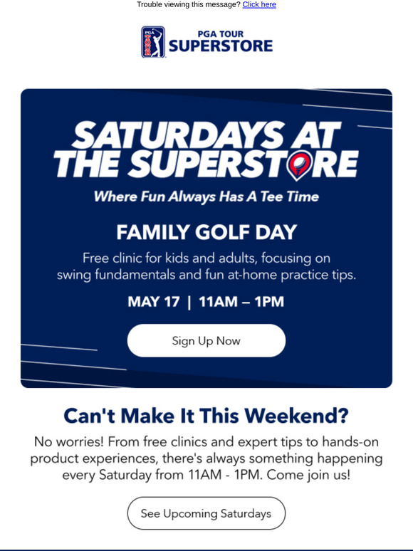 Family Golf Day – This Saturday!