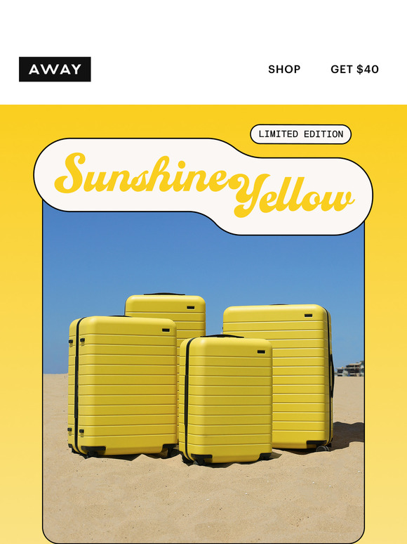 NEW: Limited edition Sunshine Yellow ☀️