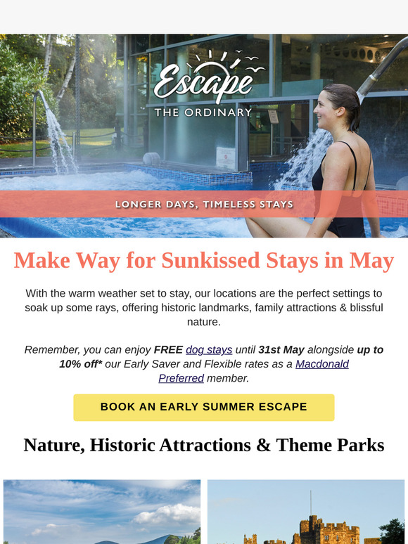 Soak Up the May Sunshine: Stays from just £68 per night! 🌞