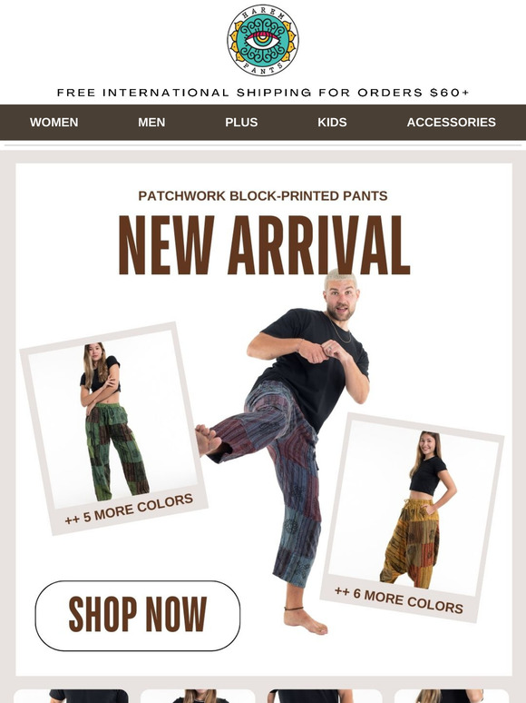 New 🤩 Patchwork Pants + Plus size Dresses are here!