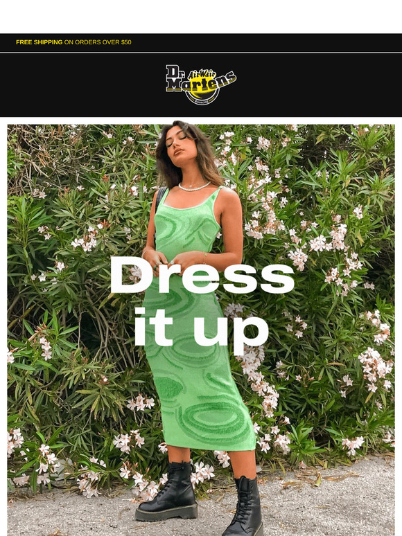 Dresses + DM's = a perfect match