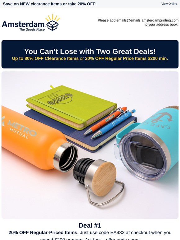 Two Ways to Save—Details Inside