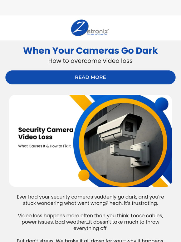 Don't Let Your Cameras Go Dark