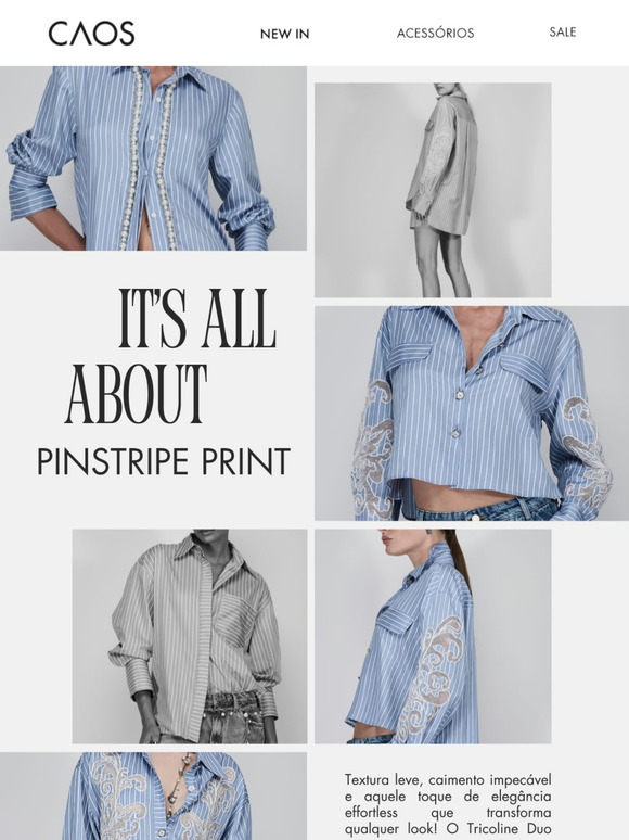 IT’S ALL ABOUT PINSTRIPE: SOFISTICAÇÃO EM CADA LINHA😍