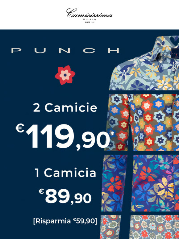 Colore, carattere, personalità: scopri le nuove camicie Punch!