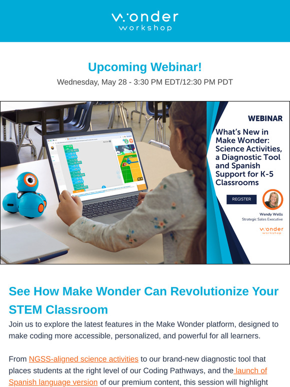 ✅ Webinar! See How Make Wonder is Changing!