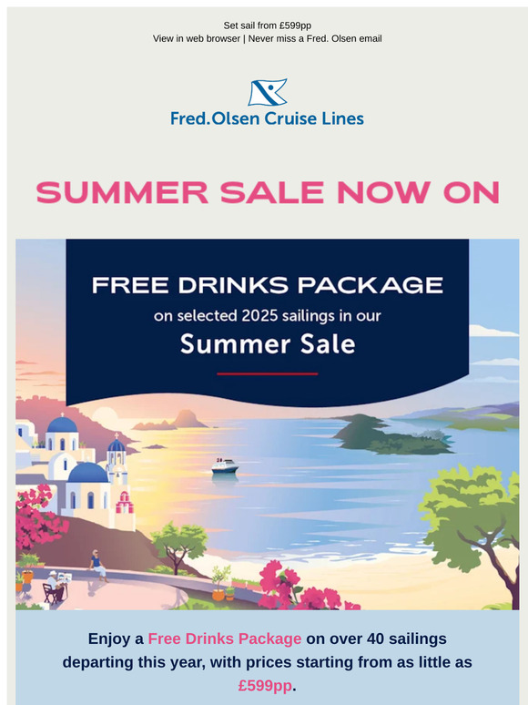Summer Sale now on | Enjoy Free Drinks
