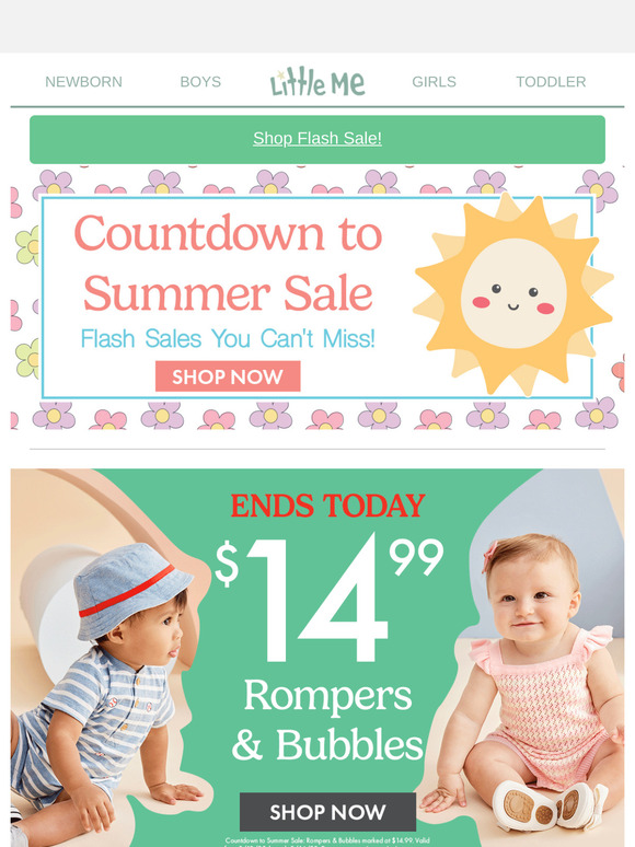 Final Hours! Rompers & Bubbles Just $14.99