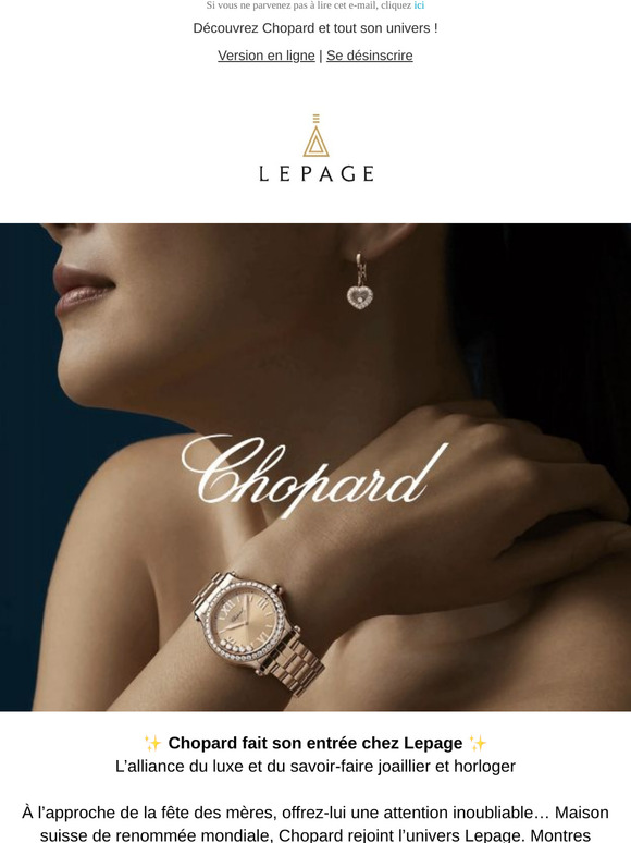Chopard, l’arrivée idéale pour la Fête des Mères ✨