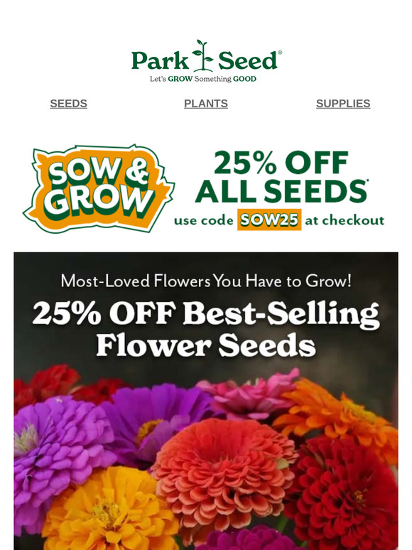 25% OFF Your Best Garden of Blooms