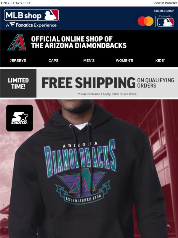 Brand Spotlight - 25% Off D-backs Starter Apparel!