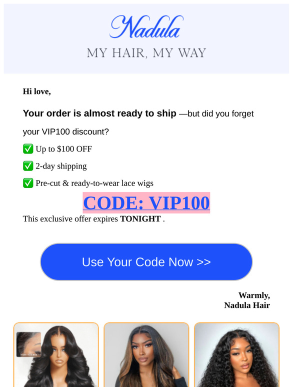 Act now to lock in your VIP100 discount before it's too late