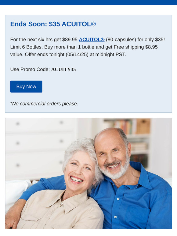 $35 ACUITOL—Ends Soon