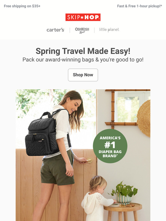America’s #1 Diaper Bag Brand Travels Well! ✈️🚗