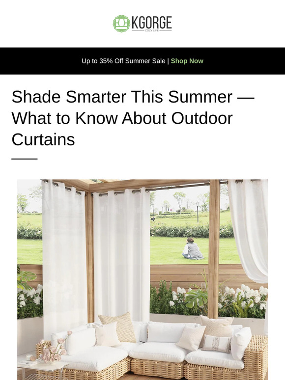 Shade Smarter This Summer—What to Know About Outdoor Curtains👈
