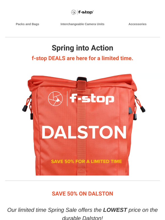 ICYMI 50% off Dalston Camera Pack - Ending soon!