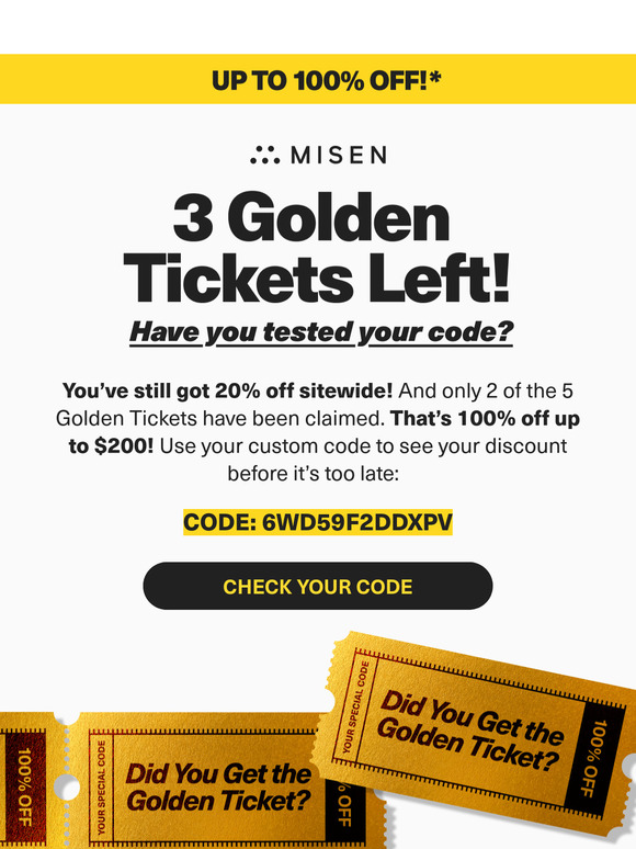 Don’t Forget Your Surprise Discount