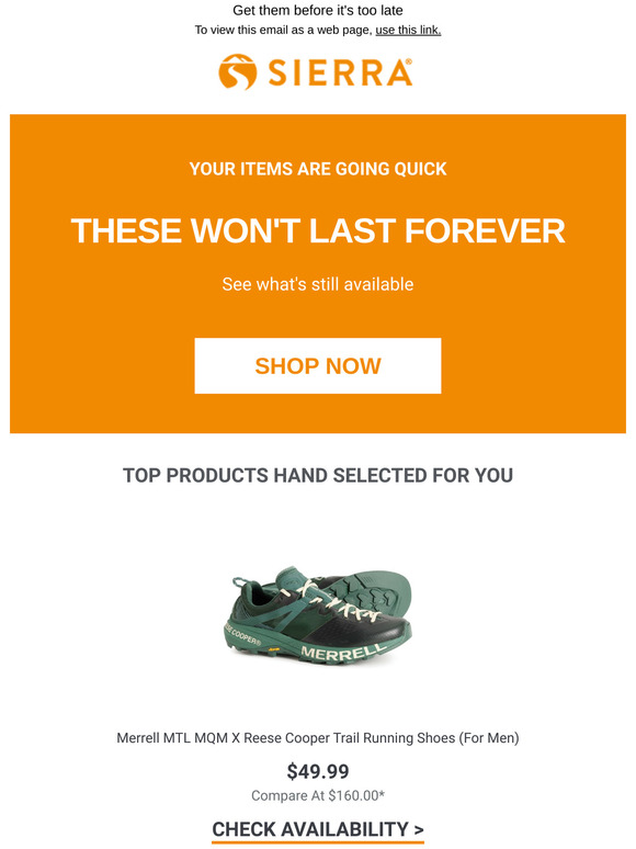 They're here, but not for long