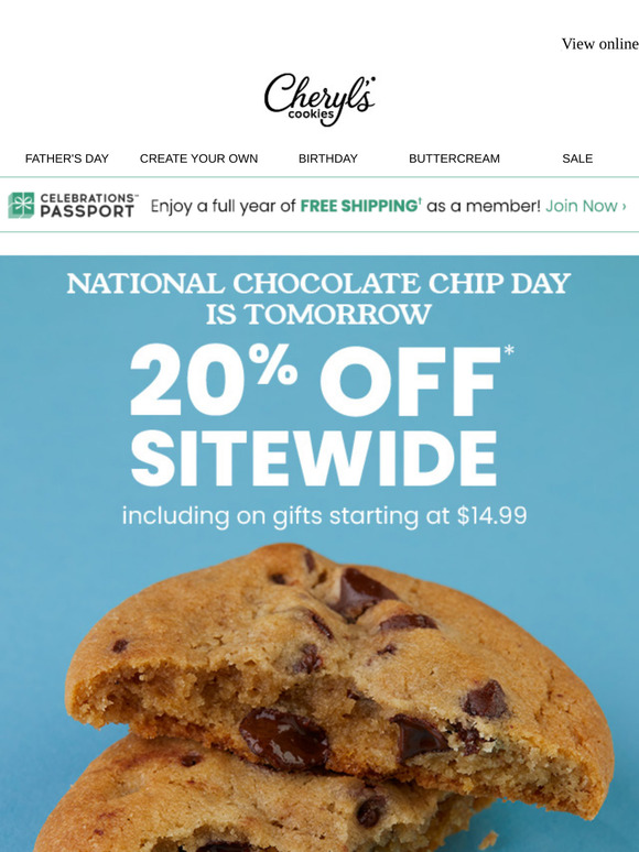 Yay! Celebrate a special date with 20% off sitewide.
