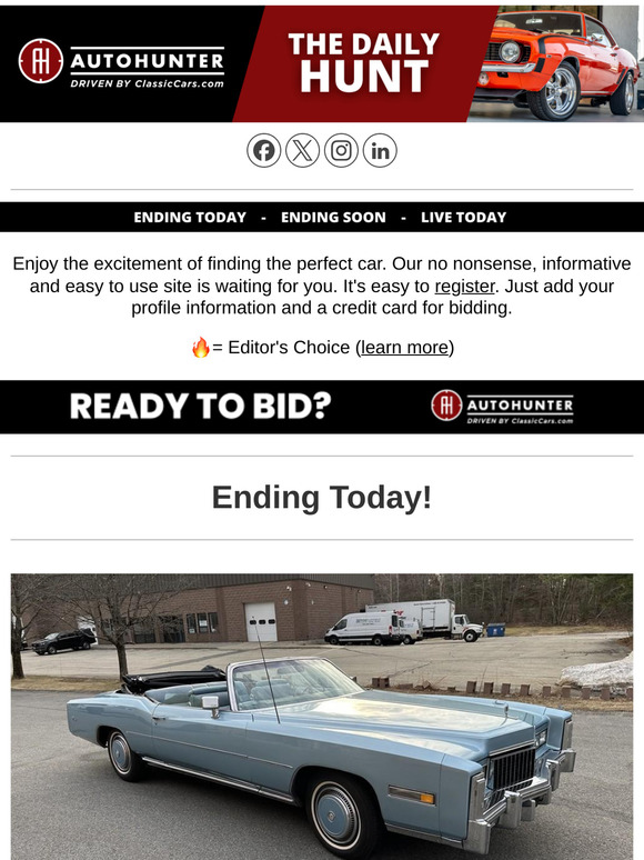 Daily Hunt: Act fast! This 2003 Chevrolet Corvette ends today.