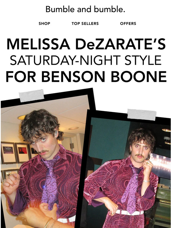 We’re doing flips for Benson Boone’s hair by Melissa DeZarate.