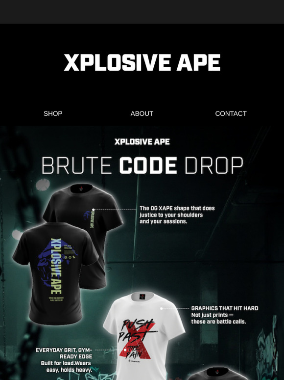 Brute Code Tees Just Dropped - £9.99🚨