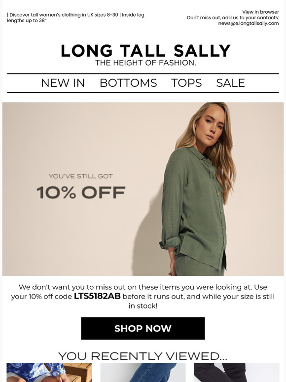 Forgot these? You still have 10% off…
