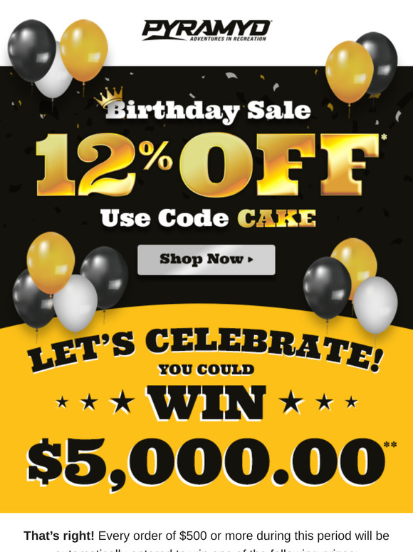 Birthday Sale Starts NOW!