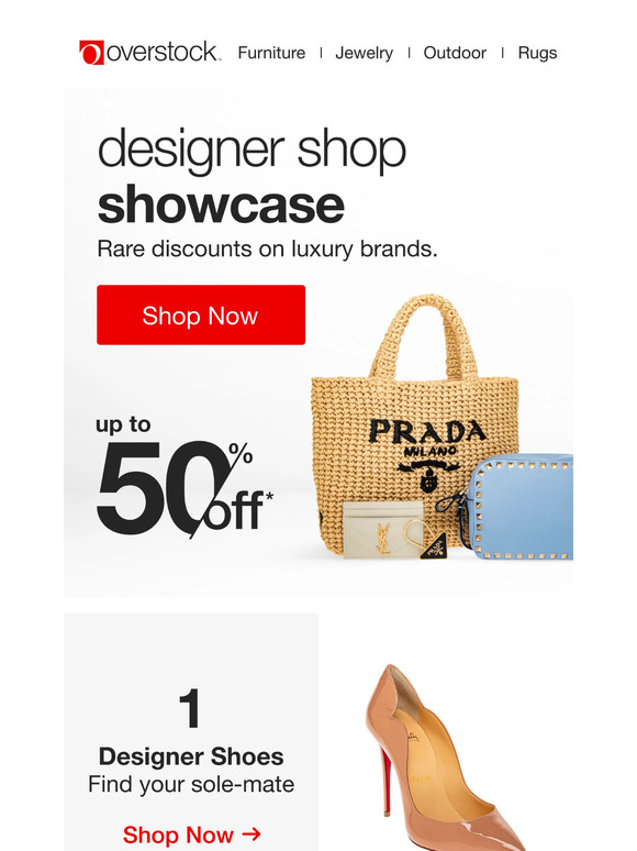 Save up to 50% on designer brands—only while supplies last! 