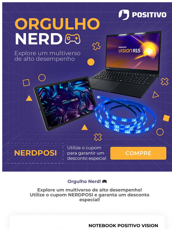 Orgulho Nerd com um desconto especial! 🎮