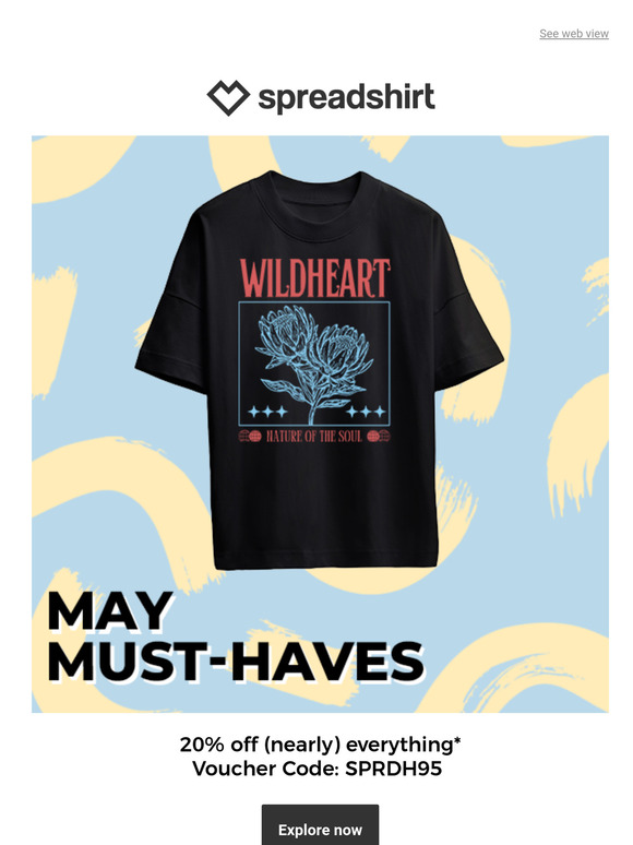 20% off the MUST-HAVE designs in May,
