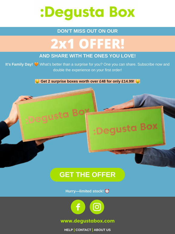 👨‍👩‍👧‍👦 Share the joy: 2x1 Boxes!