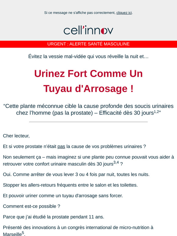 Urinez Fort Comme Un Tuyau d'Arrosage !