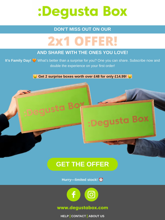👨‍👩‍👧‍👦 Share the joy: 2x1 Boxes!