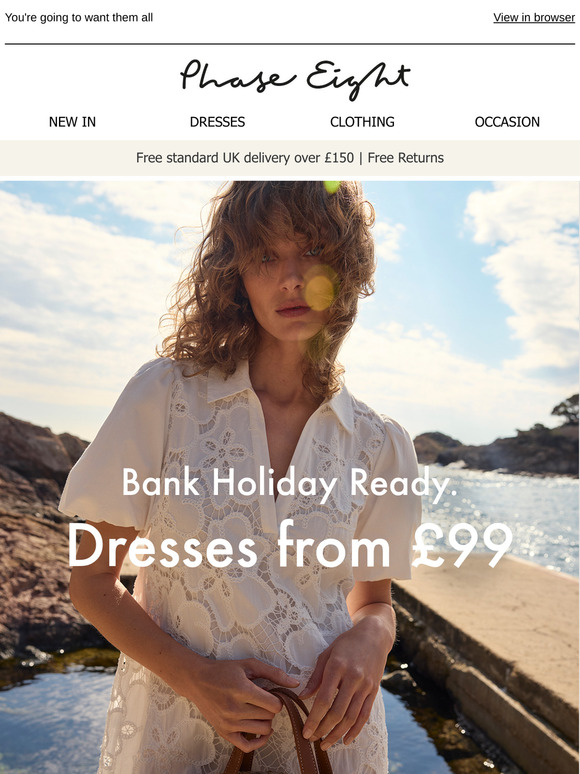 Sunshine-ready dresses from £99